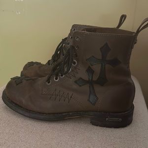RARE Affliction Cross Combat Boots - Size 10 - great condition!